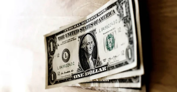 Geld Cash Dollar Bills Amerikaanse Rijkdom Rijkdom Besparingen Rijk — Stockfoto