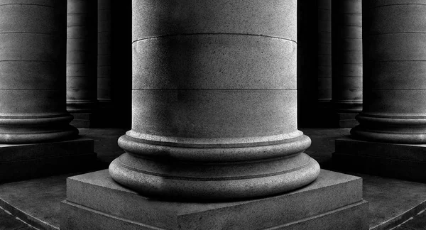 Colunas Construção Arquitetura Tribunal Banco Edifício Velho — Fotografia de Stock