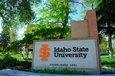 Idaho Devlet Üniversitesi ISU imzası Pocatello Idaho Yüksek Öğrenim Koleji 'nde