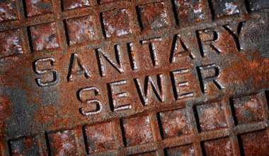 Sewer man hole cover sanitary iron place textured rusted clipart