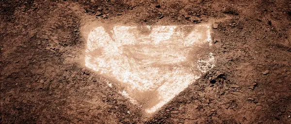 Beyzbol Sahasının Ana Plakası Olarak Kullanılmış Telifsiz Stok Imajlar