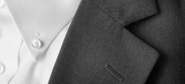 Closeup Suit Buttons Lapel Business Formal Wear Stock Picture