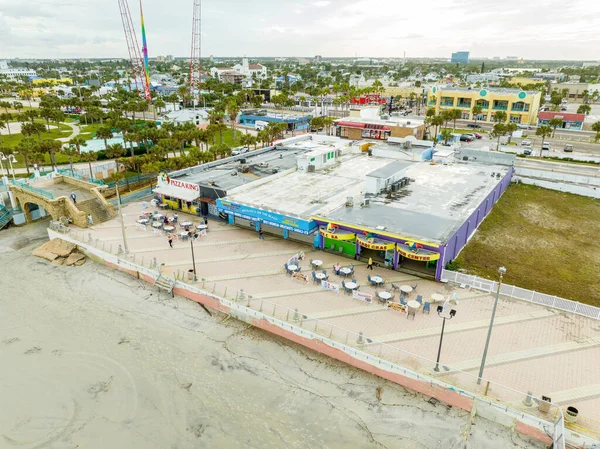 Fotograficzne Restauracje Lotnicze Plaży Daytona Michaels Beach — Zdjęcie stockowe
