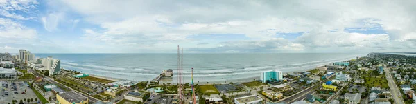 Панорама Воздуха Daytona Beach Florida После Урагана Николь — стоковое фото