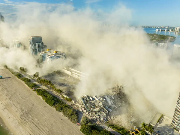 Снимок Беспилотника Отеля Довиль Сразу После Взрыва — стоковое фото