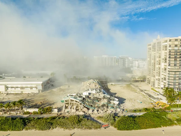 Снимок Беспилотника Отеля Довиль Сразу После Взрыва — стоковое фото