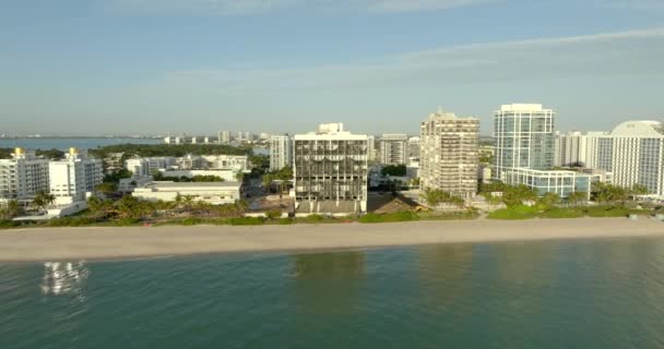 Ariel Deauville Sahili Resort Miami Sahili Nin Patlamadan Hemen Önceki — Stok video