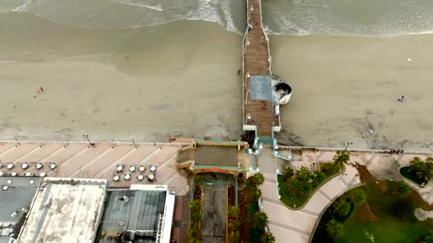 Daytone Beach Pier Cerró Después Del Huracán Nicole — Vídeo de stock