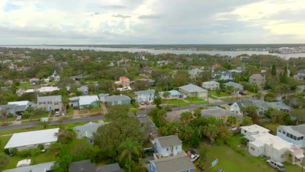 Residencias Video Drones Aéreos Daytona Florida — Vídeos de Stock