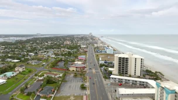 Daytona Daki Nicole Kasırgası Ndan Sonra Roshan Plajının Ariel Videosu — Stok video