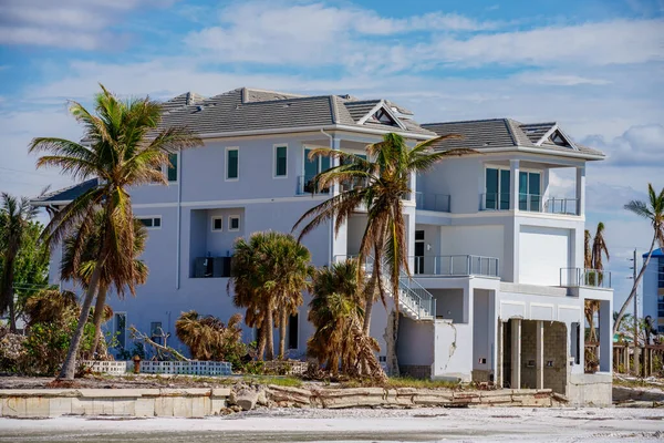 Fort Myers Beach Usa November 2022 Beachfront Homes Destroyed Hurricane — Stock Photo, Image