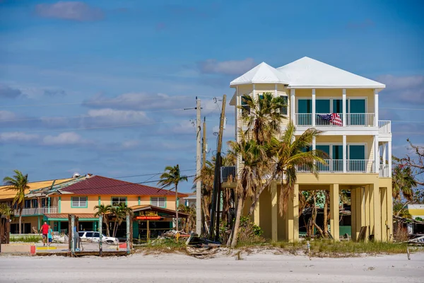Fort Myers Beach Usa November 2022 Beachfront Homes Destroyed Hurricane — Stock Photo, Image