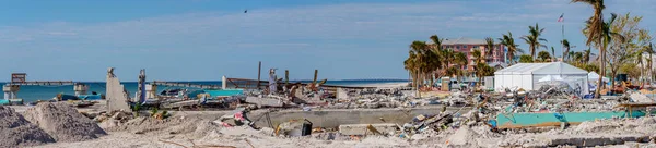 Fort Myers Beach Florida Usa November 2022 Aufräumarbeiten Nach Hurrikan — Stockfoto
