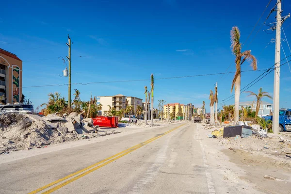 Fort Myers Beach Verenigde Staten November 2022 Desolate Straten Van — Stockfoto