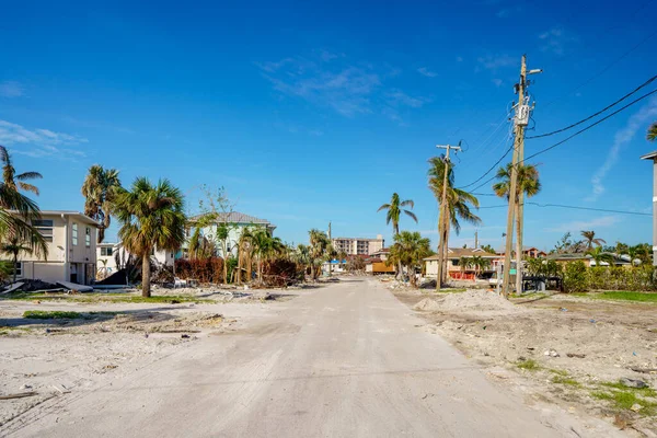 Fort Myers Beach Estados Unidos Noviembre 2022 Casas Destruidas Abandonadas — Foto de Stock