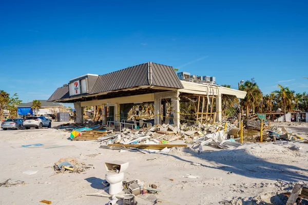 Fort Myers Beach Ηπα Νοεμβρίου 2022 Έντεκα Καταστράφηκαν Από Τον — Φωτογραφία Αρχείου