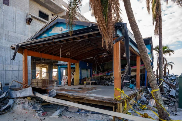 Fort Myers Beach Usa November 2022 Gebouw Volledig Verwoest Door — Stockfoto