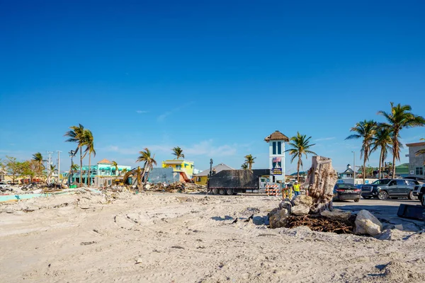 Fort Myers Beach Noviembre 2022 Limpieza Recuperación Playa Fort Myers — Foto de Stock