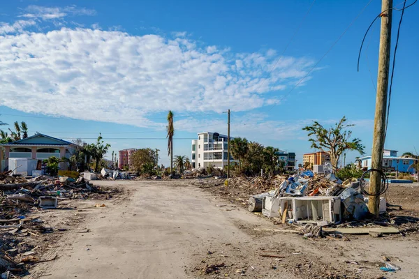 Fort Myers Plajı Abd Kasım 2022 Kasırga Ian Fırtınası Fort — Stok fotoğraf