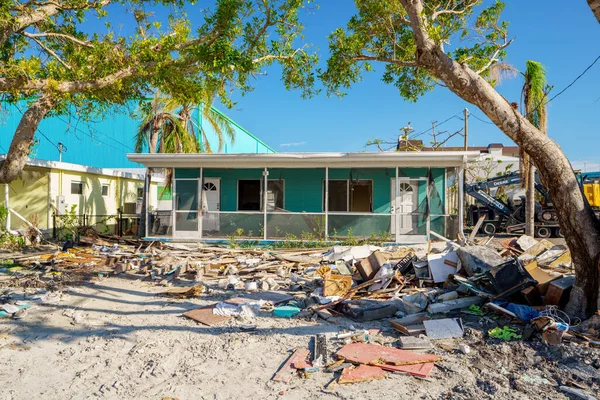 Fort Myers Beach Verenigde Staten November 2022 Orkaan Ian Stormvloed — Stockfoto