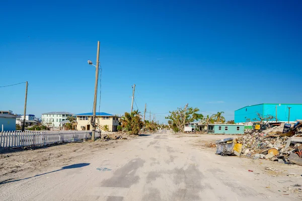 Fort Myers Beach Estados Unidos Noviembre 2022 Escombros Las Calles — Foto de Stock