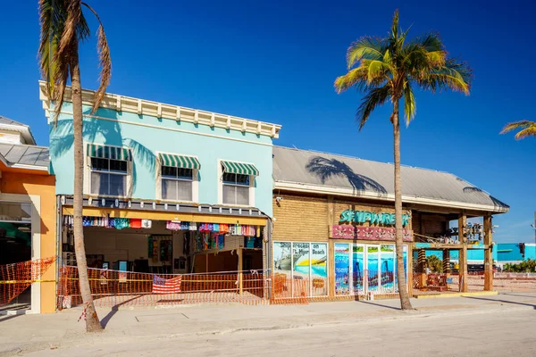 Fort Myers Beach Verenigde Staten November 2022 Toeristische Winkels Verwoest — Stockfoto