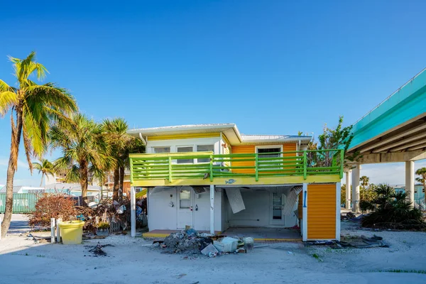 Fort Myers Beach Verenigde Staten November 2022 Huizen Verwoest Door — Stockfoto