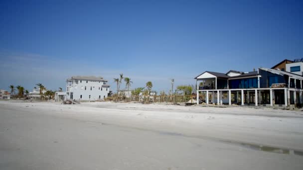 飓风伊恩吹袭后 滨海房地产堡 — 图库视频影像