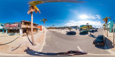 Fort Myers, FL, ABD - 20 Kasım 2022: 360 küresel fotoğraf Fort Myers Sahili FL Kasırgası Ian Kasırgası