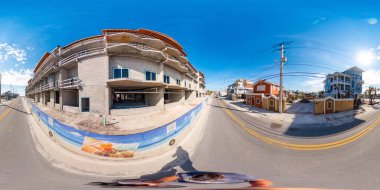 Fort Myers, FL, ABD - 20 Kasım 2022: 360 küresel fotoğraf Fort Myers Sahili FL Kasırgası Ian Kasırgası