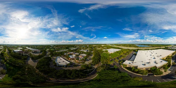 Aerial 360 Drone Photo Business District Weston Usa — Stock Photo, Image