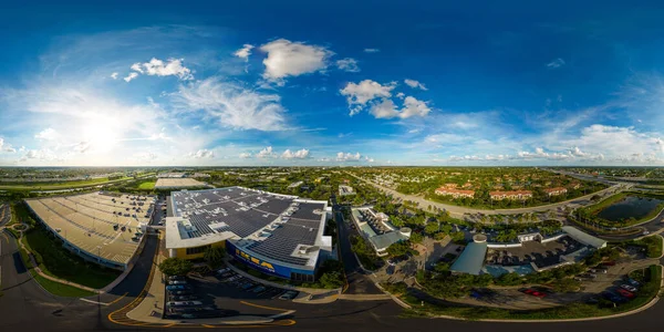 Ανατολή Ηλίου Ηπα Νοεμβρίου 2022 Αεροφωτογραφία 360 Drone Ikea Sunrise — Φωτογραφία Αρχείου