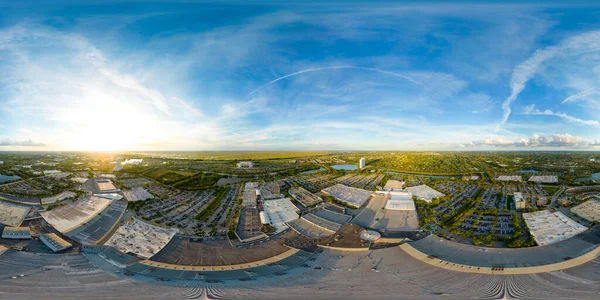Sunrise Usa November 2022 Aerial 360 Panorama Sqwgrass Mills Mall — Stockfoto