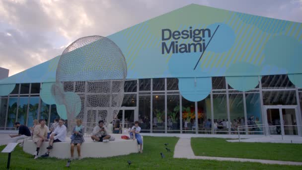 Miami Beach Usa Dezembro 2022 Vídeo Design Miami Art Basel — Vídeo de Stock