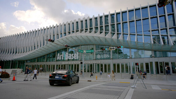 Miami Beach, FL, USA - December 2, 2022: Art Basel Miami Beach Convention Center