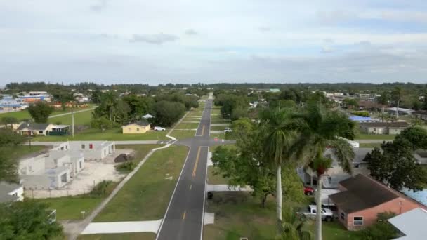 Aerial Video Upscale Homes Clewiston Usa — Stock Video
