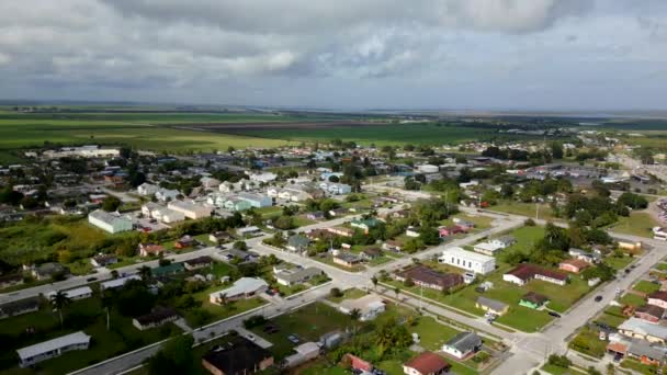 Luchtvaart Drone Video Wijken South Bay Florida Verenigde Staten — Stockvideo