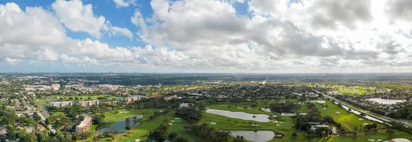 Davie Usa January 2022 Aerial Photo Grande Oaks Golf Club — Stock Photo, Image