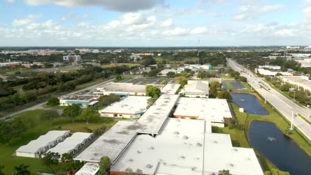 Aerial Video Mcfatter Technical College Davie Florida Usa — Stock Video