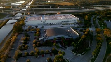 Aerial video Alligator Alley Harley Davidson Sunrise FL