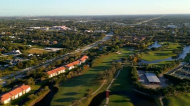 Aerial video Lago Mar Flamingo Road Plantation FL