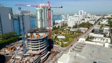 Aerial approach Canopy Park Miami Beach FL