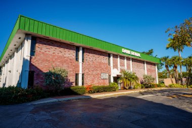 Davie, FL, USA - January 12, 2023: Photo of Davie Dental office building historic landmark
