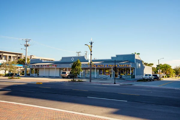 美国佛罗里达州戴维市 2023年1月12日 戴维路历史性购物广场的图像 — 图库照片