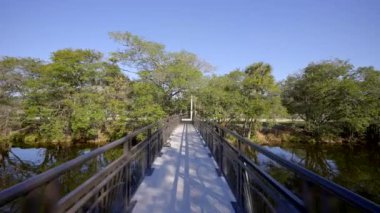 Bridge over canal Davie Florida