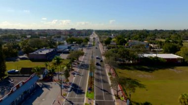Aerial video Davie Road Broward County FL