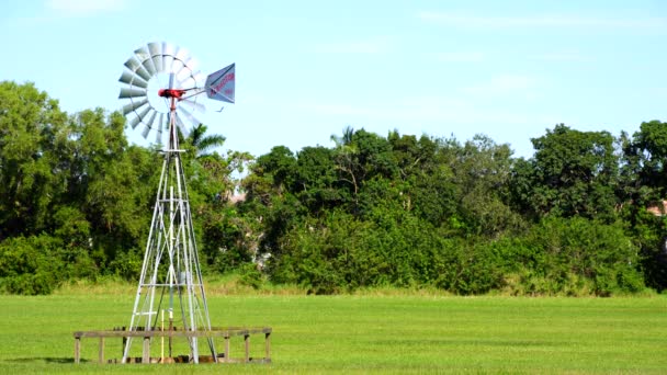 Video Aermotor Windmill Farm — Vídeo de stock