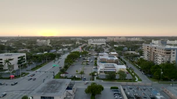 Aerial Approach Whole Foods Fort Lauderdale 17Th Street — Vídeo de stock