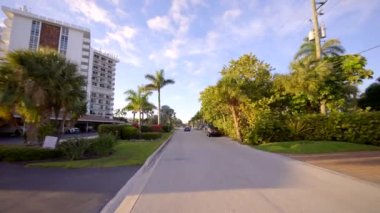 Motion tour neighborhood Lido Key Sarasota Florida USA