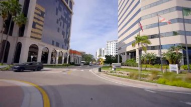 Business and bank district Downtown Sarasota Florida USA